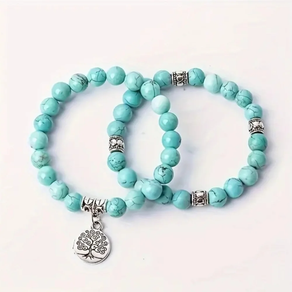 Natural Stone Tree Of Life Bracelet